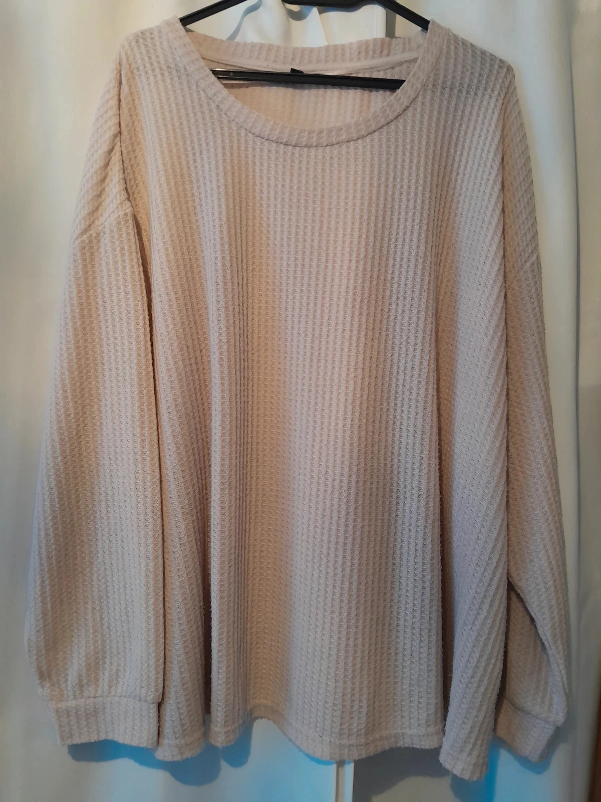 Pull fin décontracté, de couleur beige clair, manches longues, taille 58-60